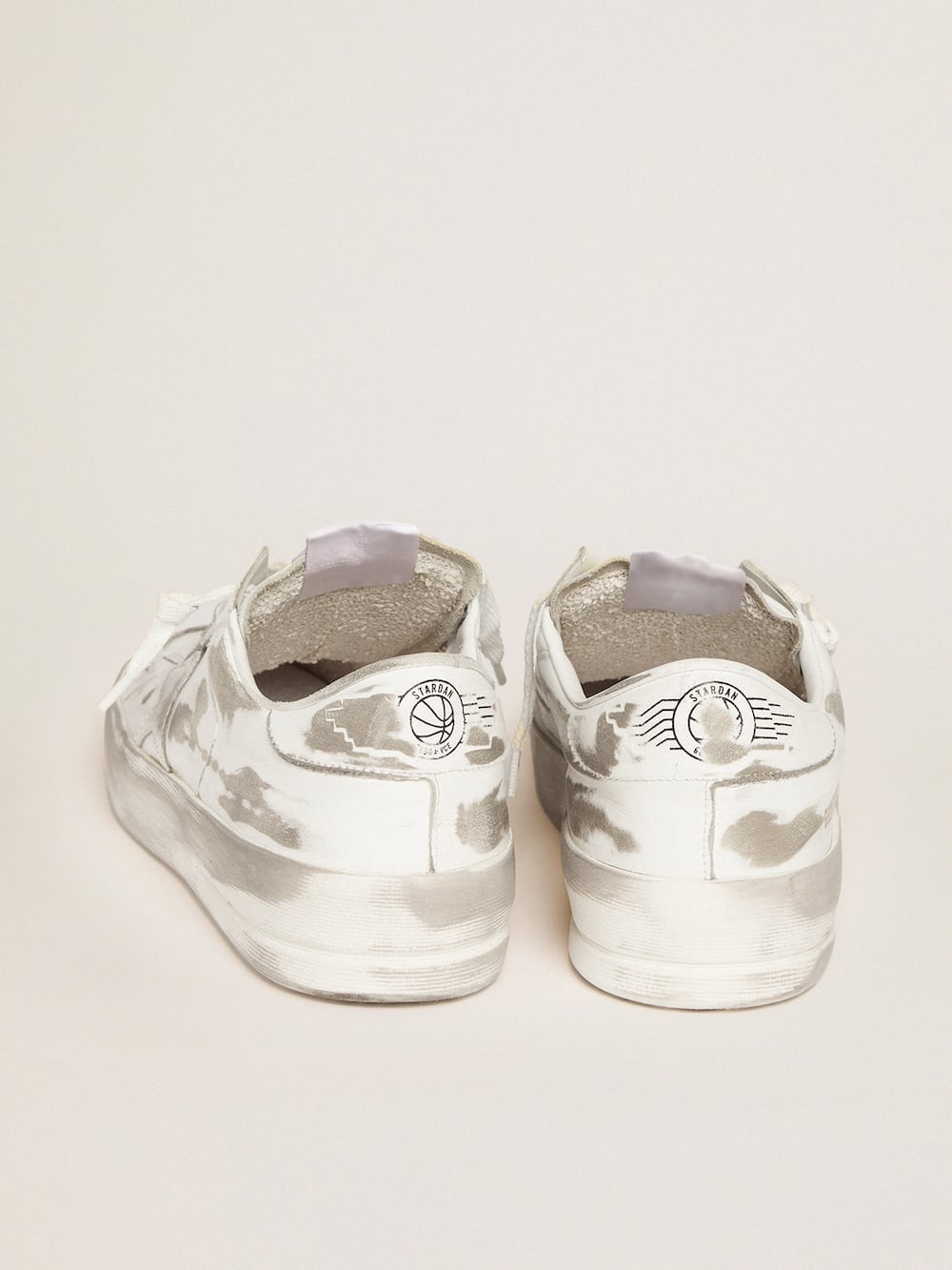 Golden Goose - Stardan sneakers in white leather with lived-in treatment in 