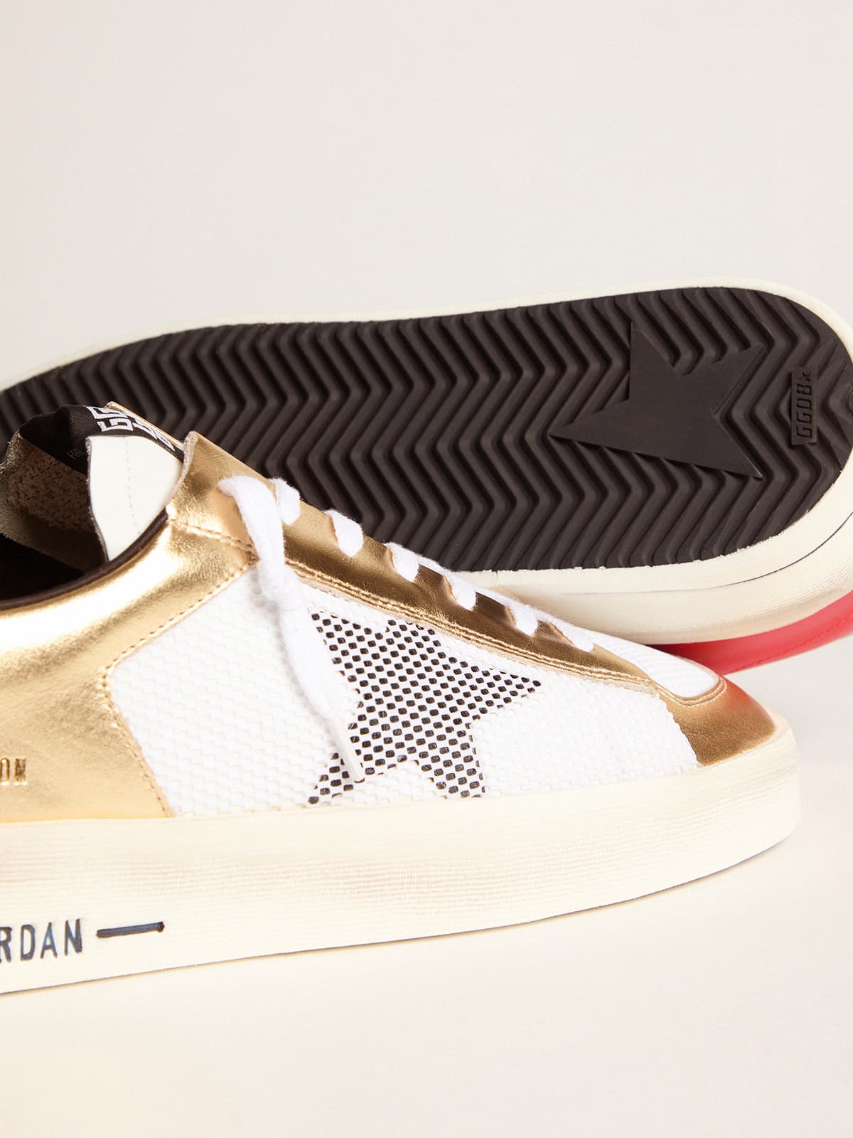 Golden Goose - Women's Limited Edition Stardan sneakers with gold inserts in 