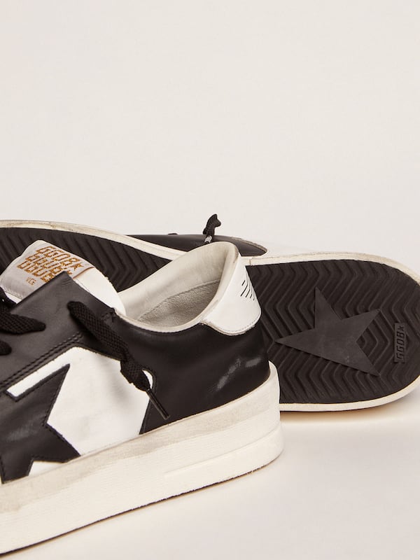 Golden Goose - Women's Stardan in white and black leather in 