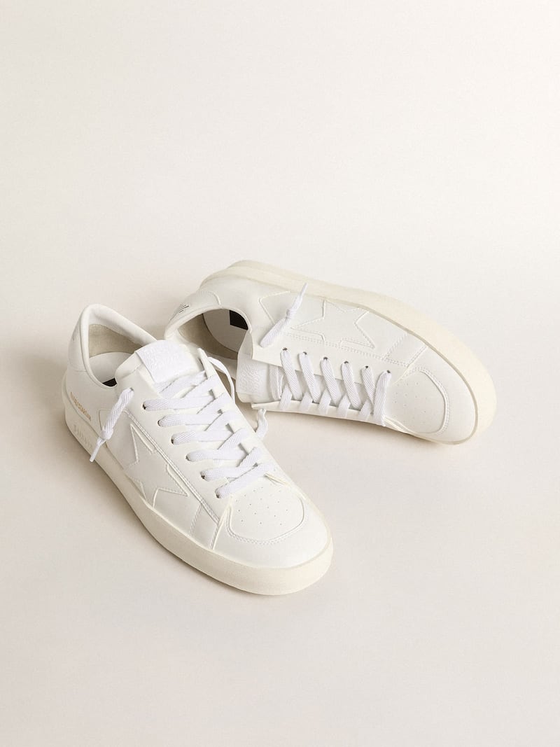 Golden Goose - Stardan Donna bio-based con stella e talloncino bianchi in 