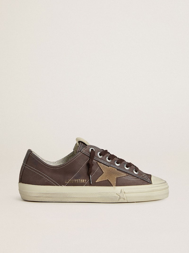 Women's V-Star in brown nubuck with tobacco-colored suede star