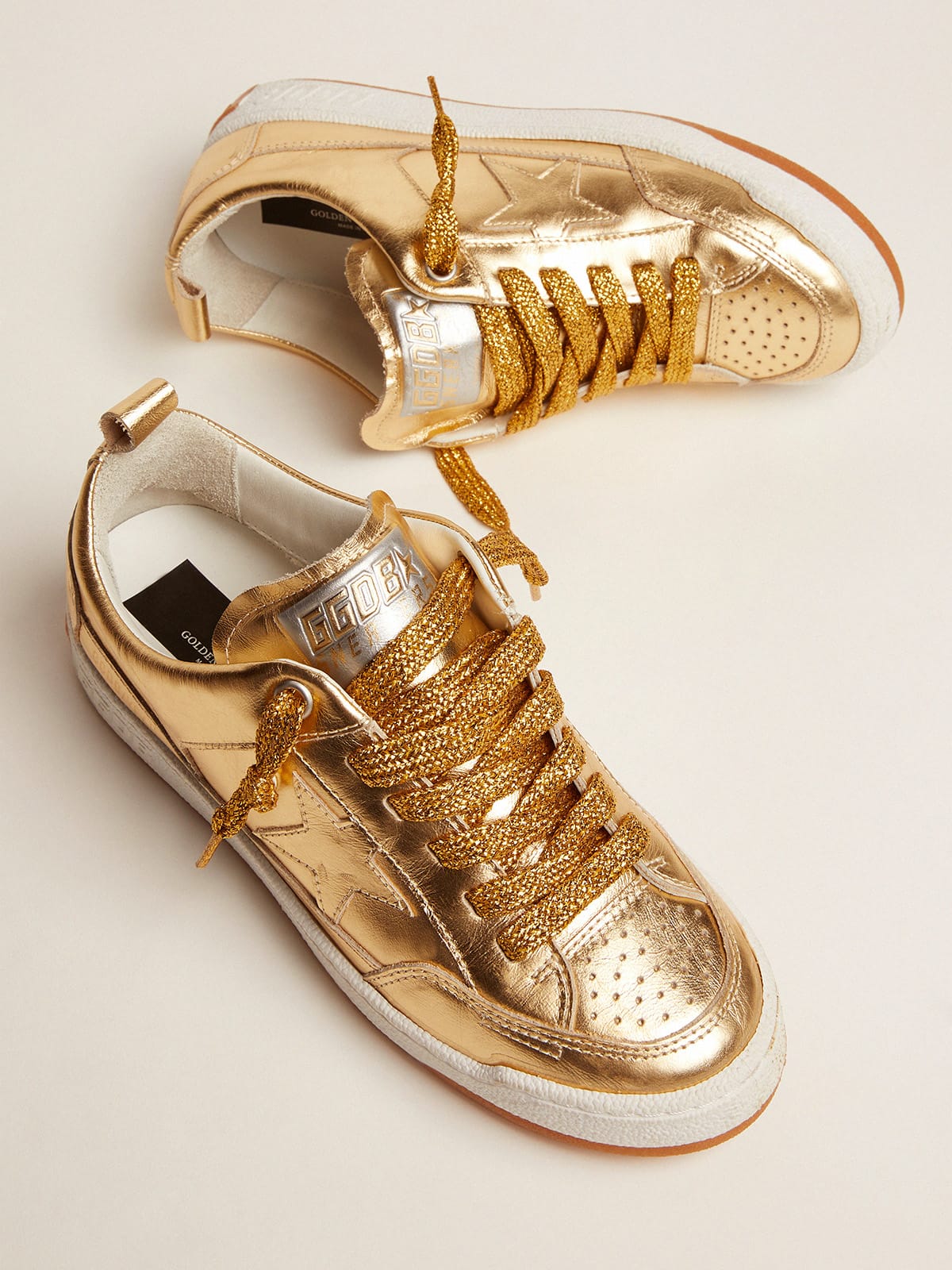 Golden Goose - Yeah sneakers in gold laminated leather in 