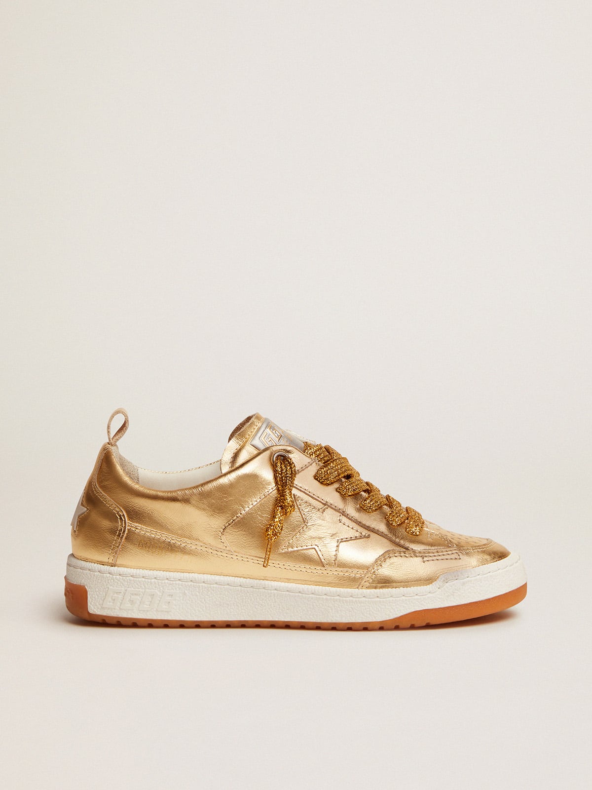 Golden Goose - Yeah sneakers in gold laminated leather in 