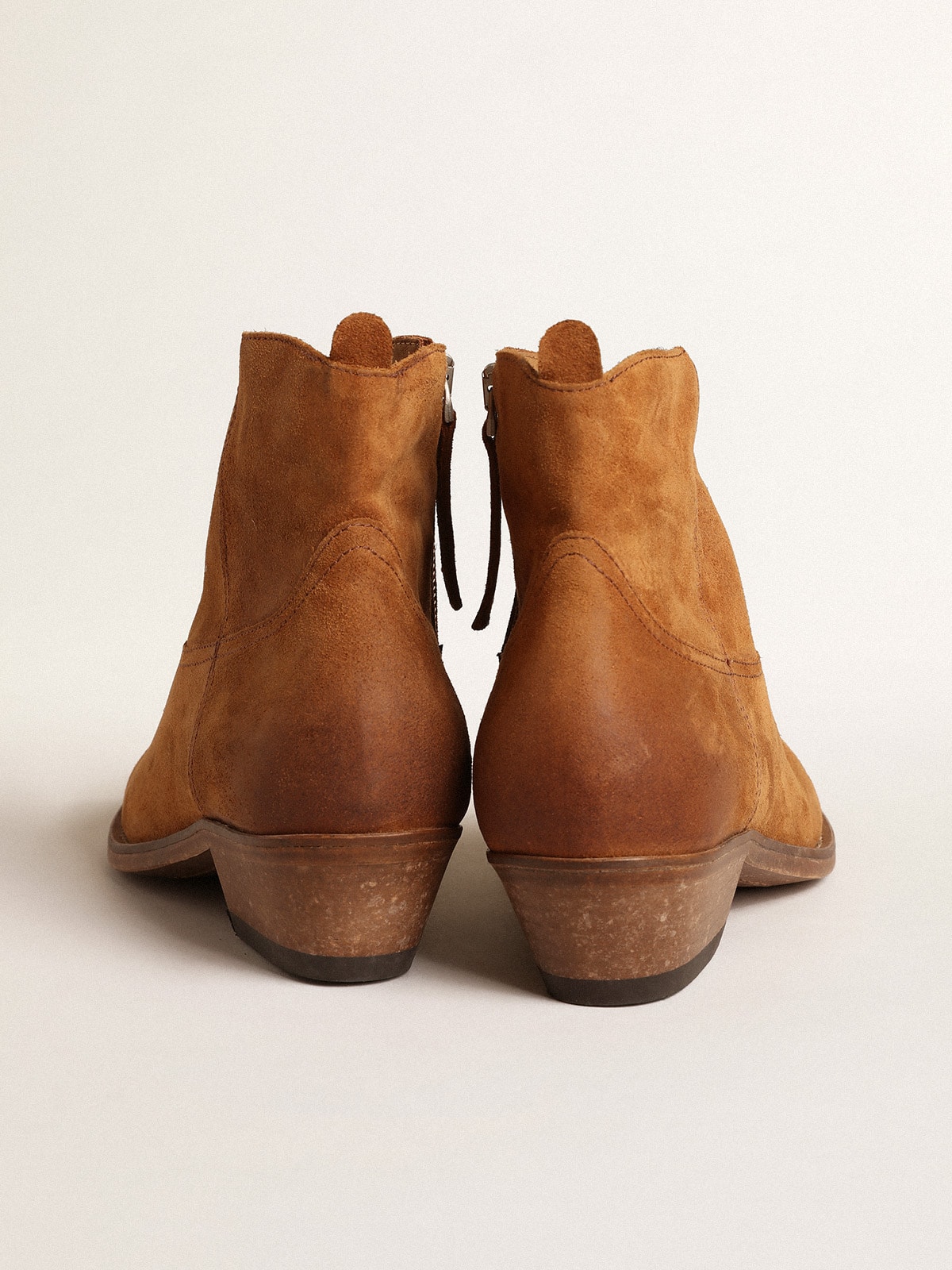 Golden Goose - Young ankle boots in cognac-colored suede in 