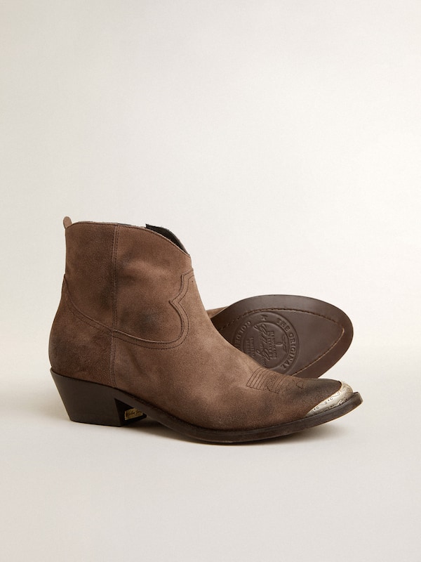 Golden Goose - Young ankle boots in dark brown suede in 