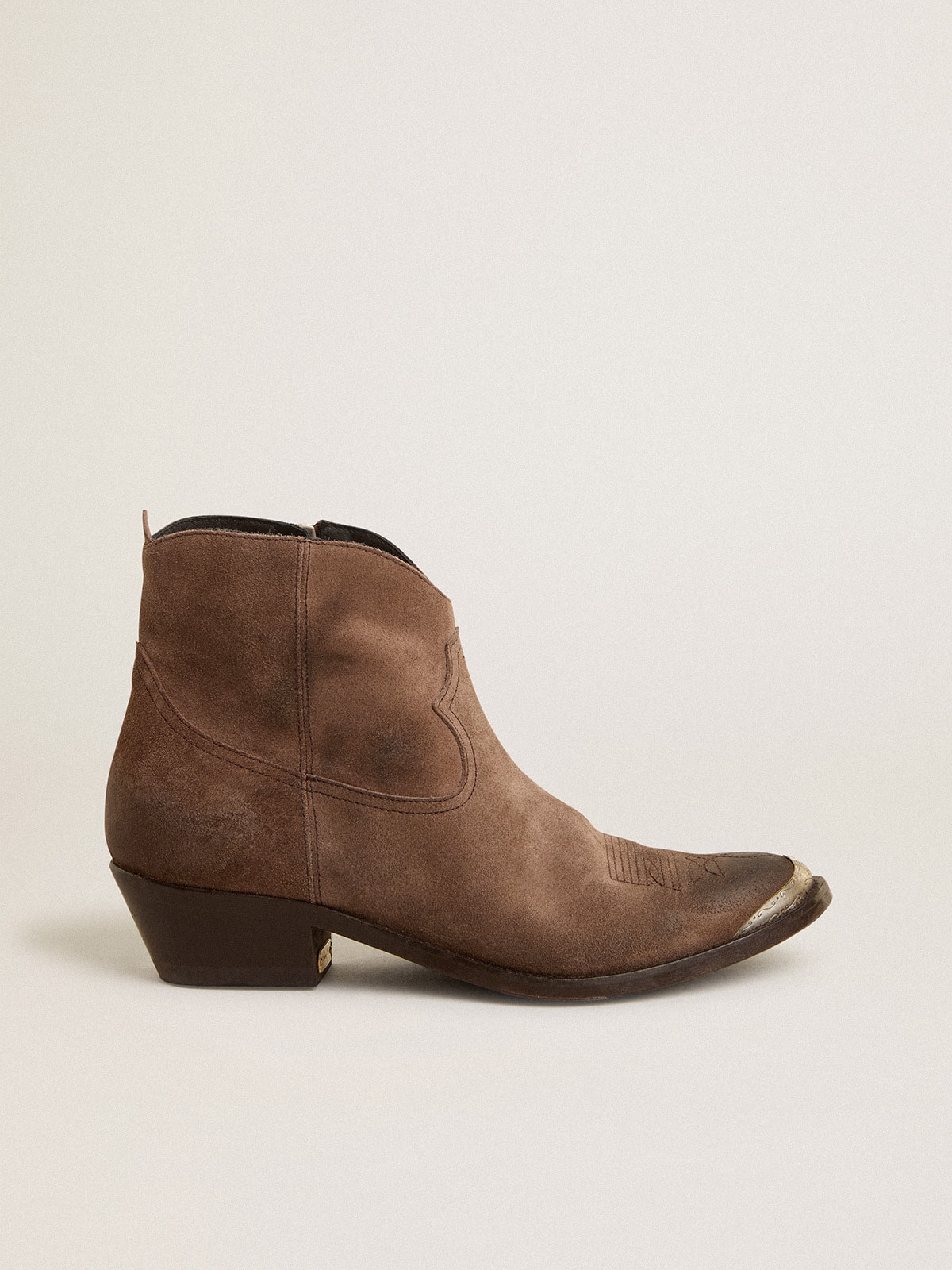 Young ankle boots in dark brown suede Golden Goose