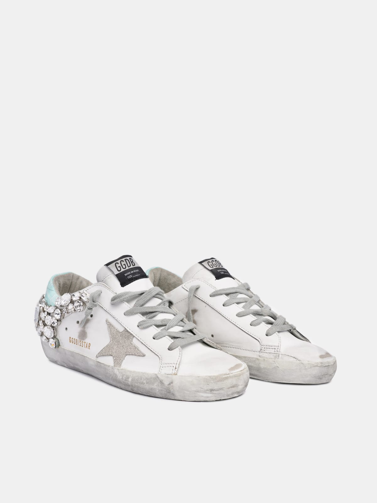 Golden Goose - Super-Star sneakers with crystals on the back   in 