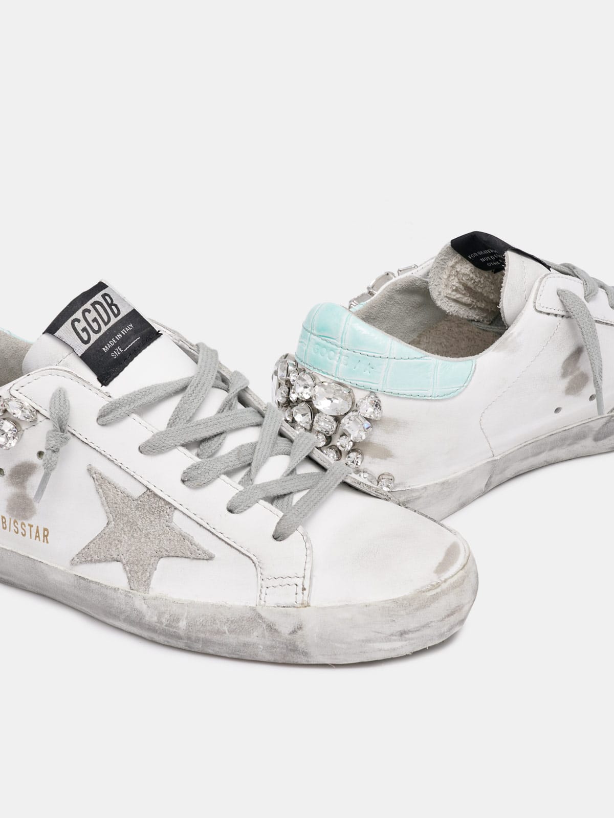 Golden Goose - Super-Star sneakers with crystals on the back   in 