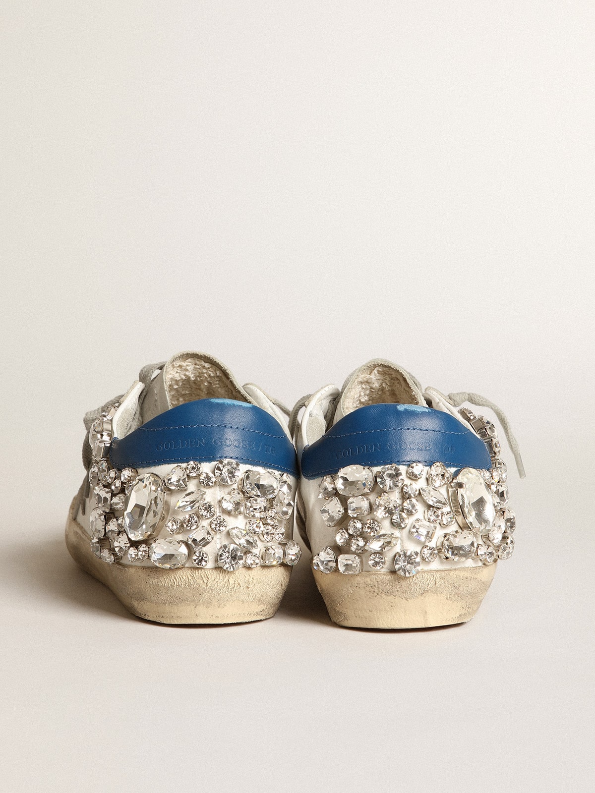 Golden Goose - Super-Star pour femme rehaussées de pierres Swarovski appliquées in 