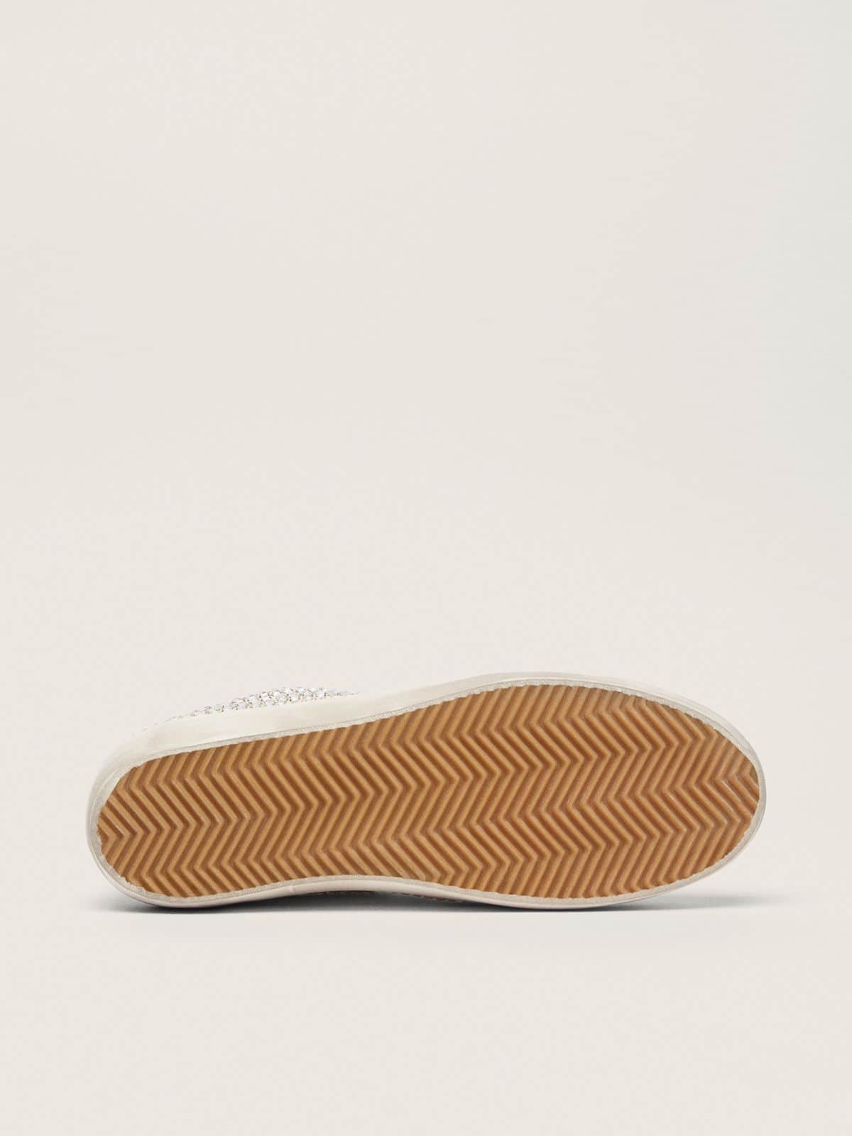 Golden Goose - Super-Star de nabuk com cristais Swarovski e estrela de suede gelo in 