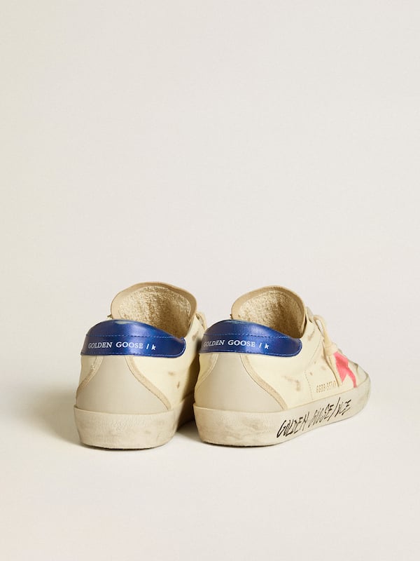 Golden Goose - Women’s Super-Star in nappa with suede star and metallic leather heel tab in 