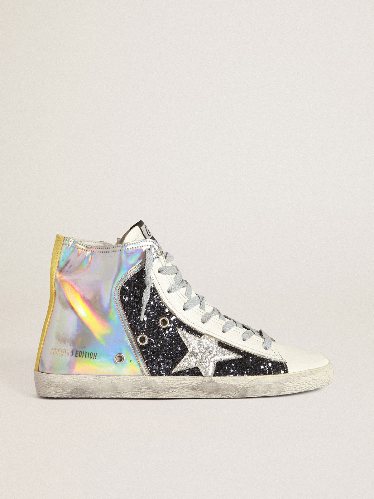 Golden Goose - LAB Limited Edition Damensneakers Francy holografische Turnschuhe mit Glitzer in 