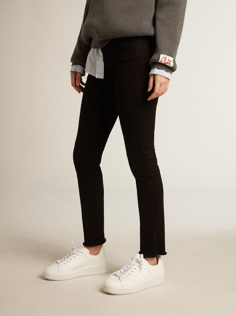 Golden Goose - Purestar Damen aus Biomaterial mit Stern und Fersenpartie in Wei&szlig; in 