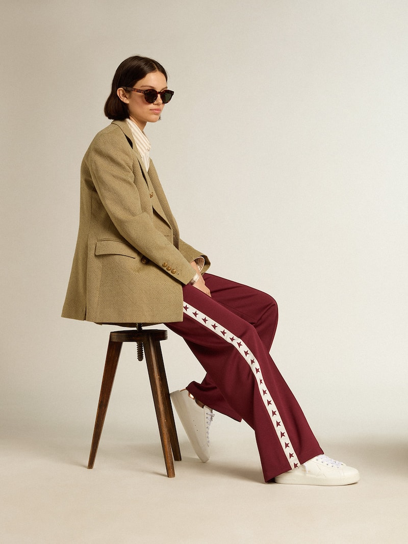 Golden Goose - Purestar f&uuml;r Damen aus biobasiertem Material mit bronzefarbenem Metallic-Leder an der Ferse in 