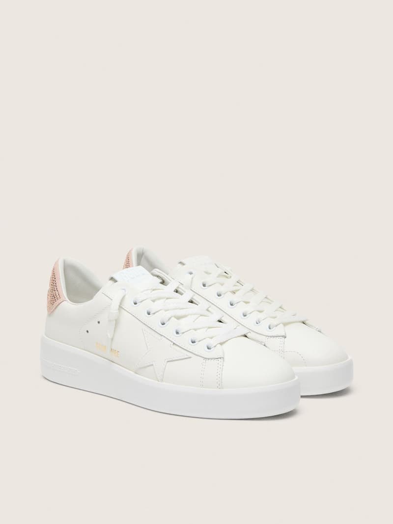 Golden Goose - Purestar mit Lederstern und Rauleder an der Fersenpartie mit Swarovski-Kristallen in 