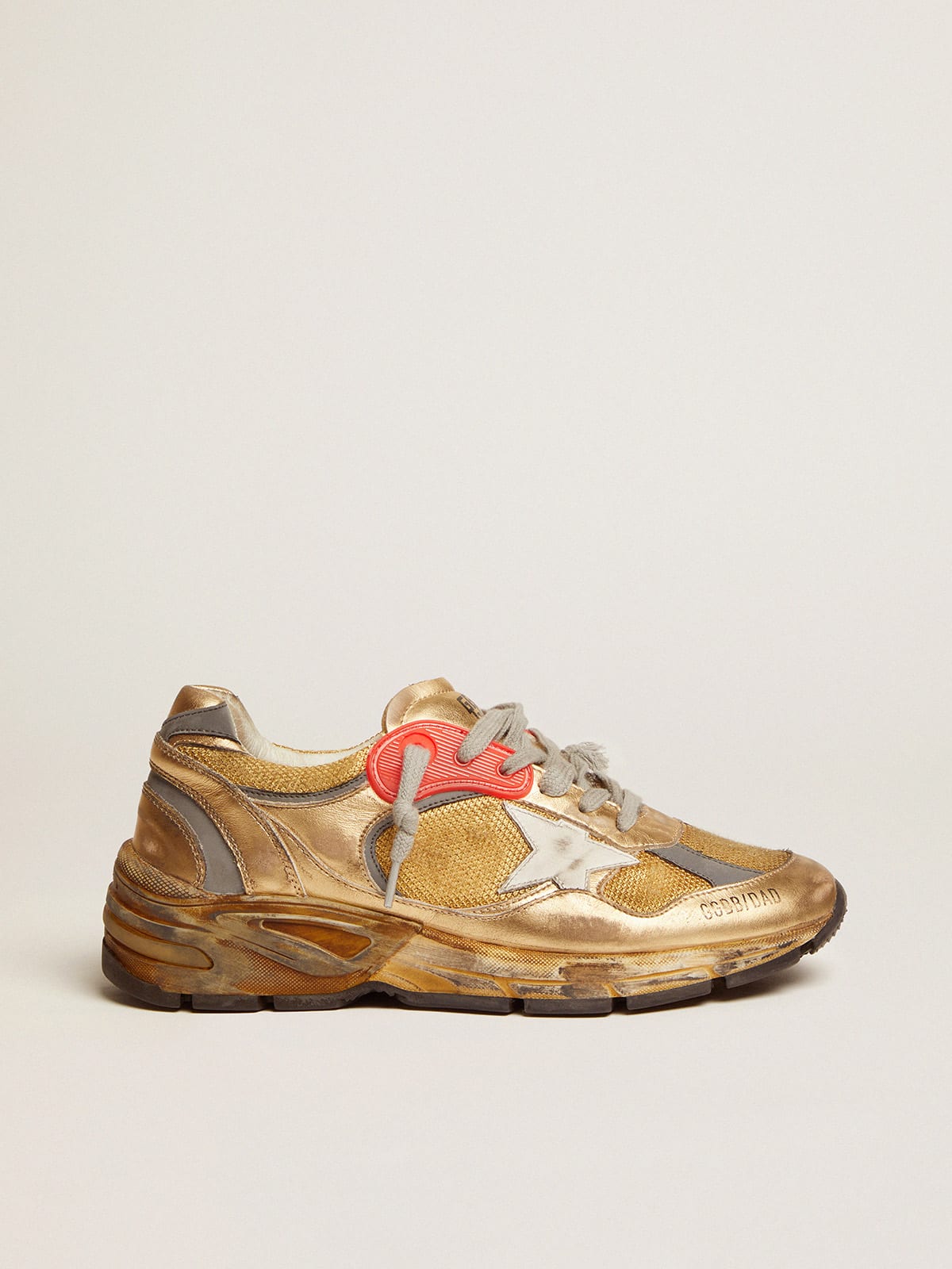 Golden Goose - Dad-Star para mujer doradas con estrella blanca in 