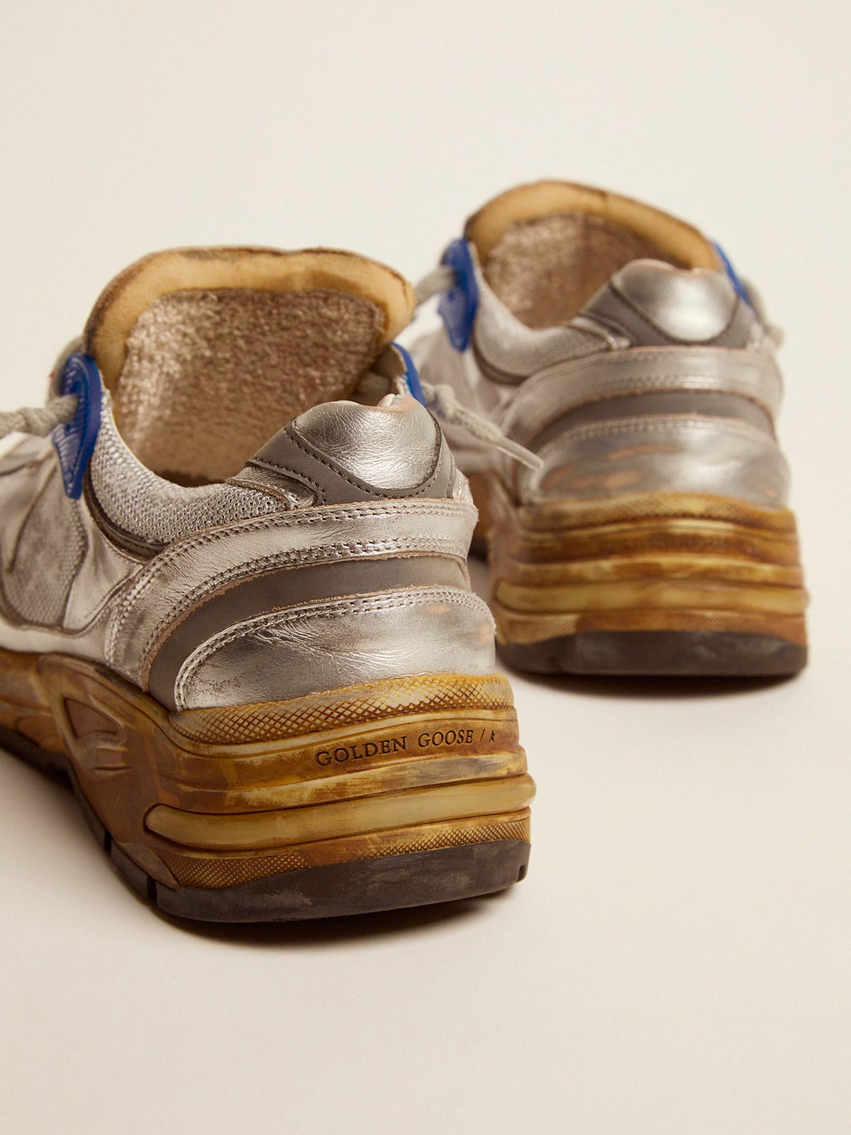 Golden Goose - Dad-Star Donna argentate in 