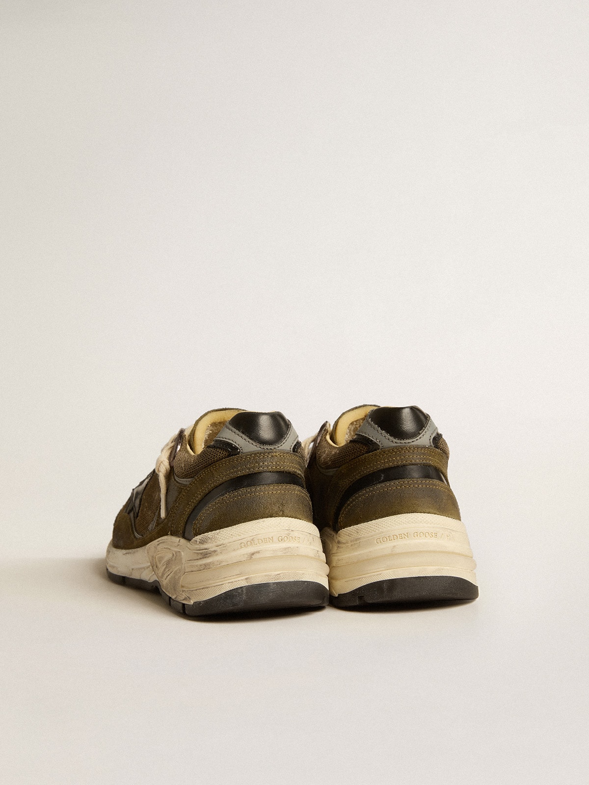 Golden Goose - Women’s Dad-Star in suede and mesh with black leather star and heel tab in 