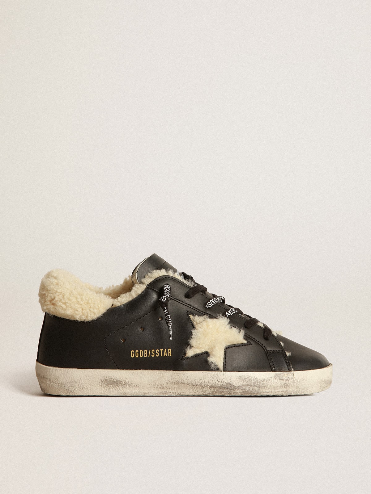 Golden Goose - Super-Star sneakers with shearling inserts in 