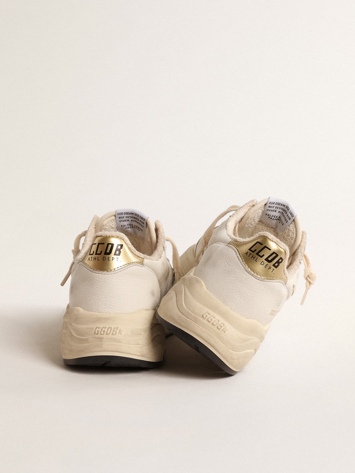 Golden Goose - Running Sole LTD pour femme en cuir nappa avec étoile en daim et contrefort doré in 