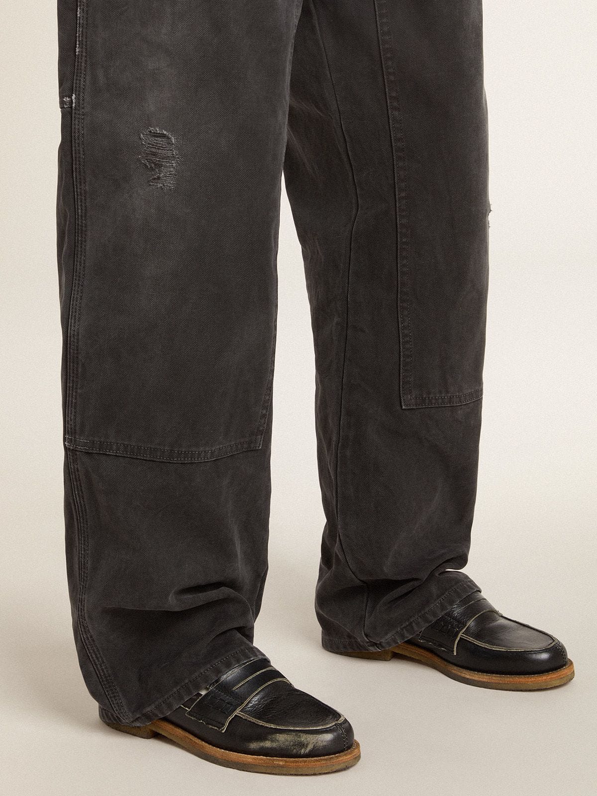Jerry loafer in black leather | Golden Goose Official Website