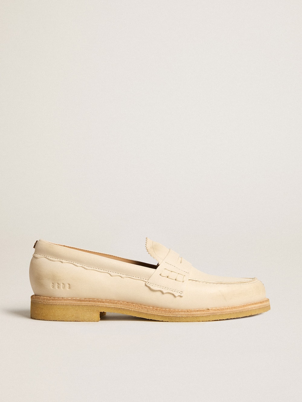Golden Goose - Jerry loafer in butter-white leather in 