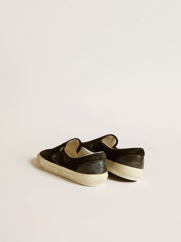 Golden Goose - Women's VCE Penstar in black suede with black leather heel tab in 