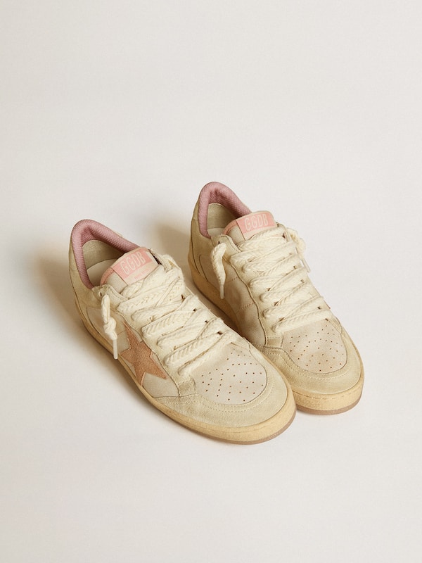 Golden Goose - Ball Star LTD in leather and suede with suede star and heel tab in 