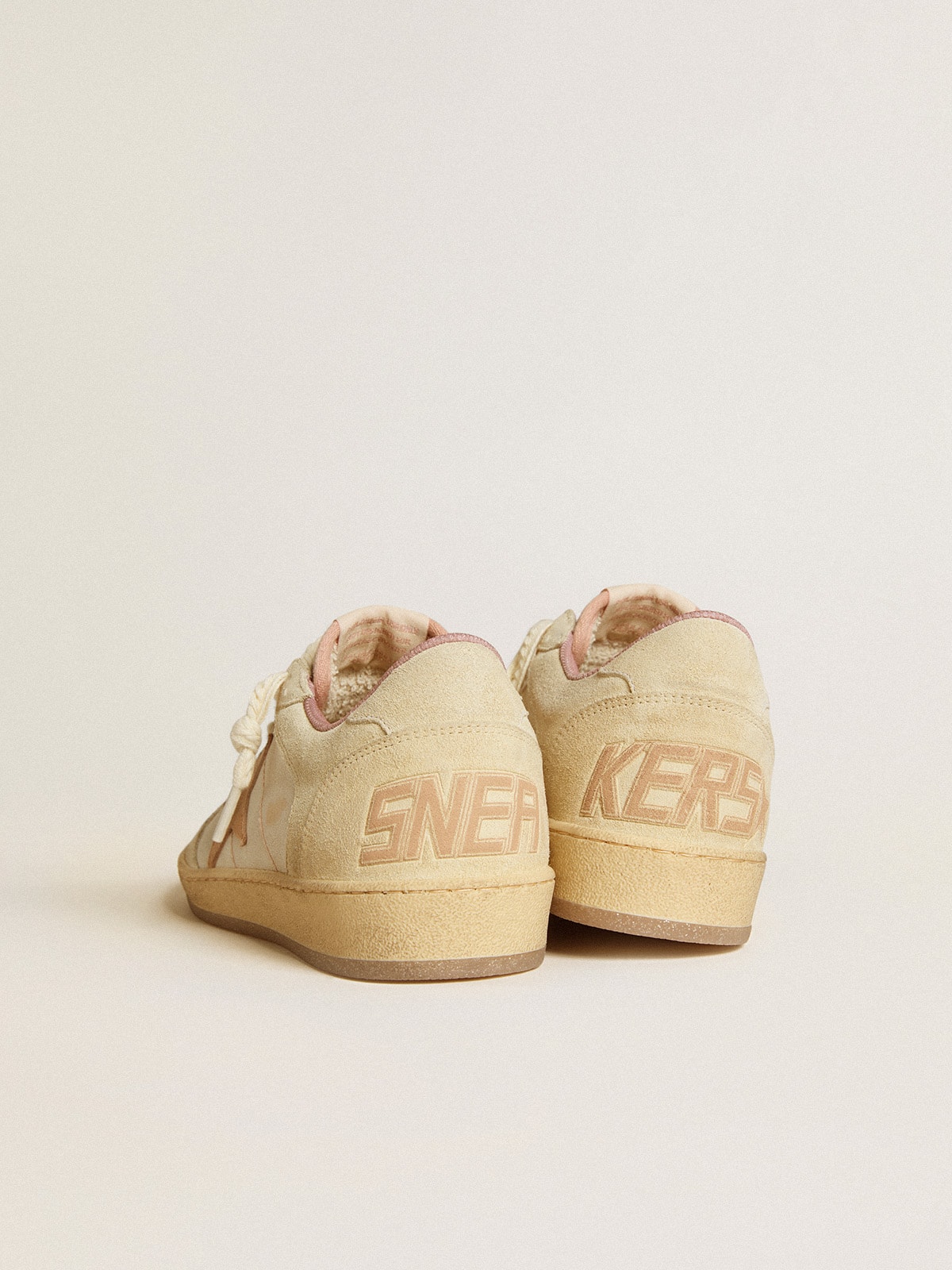 Ball Star LTD in leather and suede with suede star and heel Ball Star LTD in leather and suede with suede star and heel