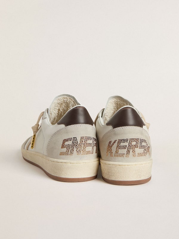 Golden Goose - Women’s Ball Star LTD with gold star and black heel tab in 