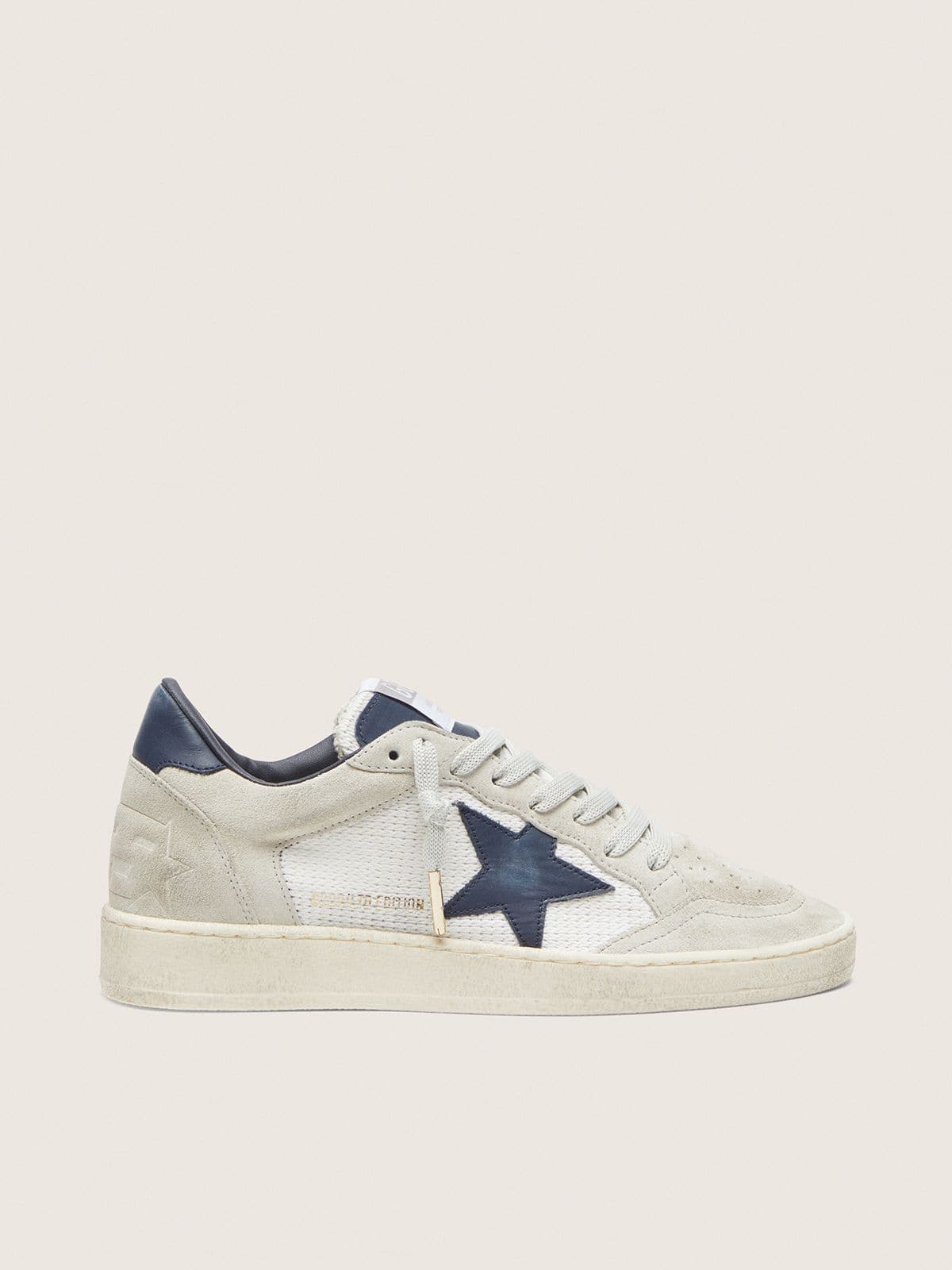 Golden Goose - Ball Star LTD de mujer de crochet y ante beige con estrella azul in 