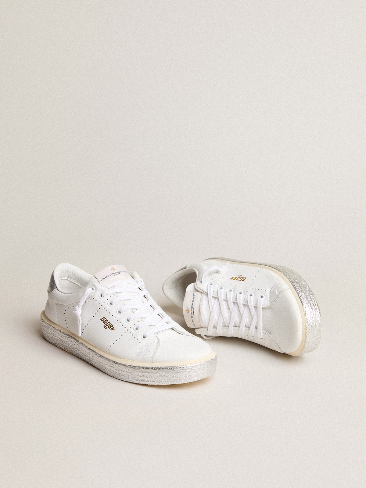 Golden Goose - Tennis with silver heel tab in 