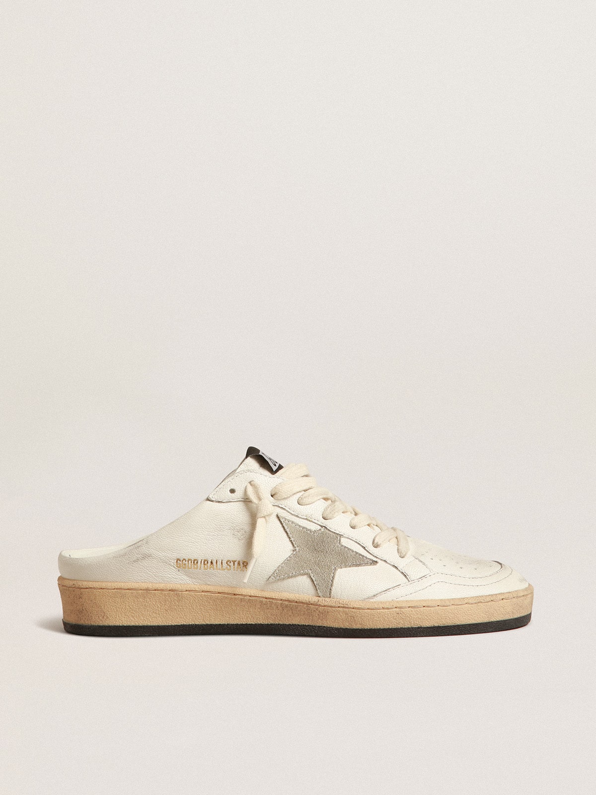 Golden Goose - Mules Ball Star de napa con estrella de ante gris hielo in 