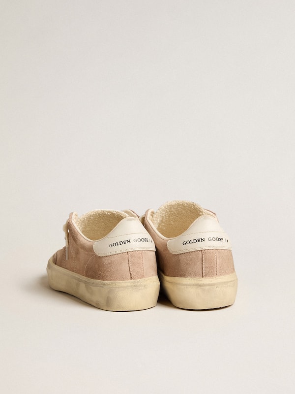 Golden Goose - Women's Soul Star in pink suede with milk-white leather heel tab in 