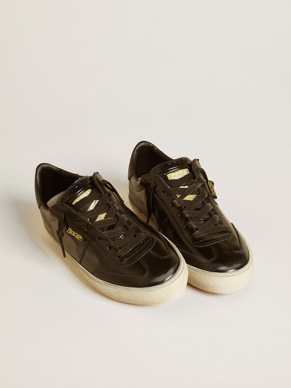Golden Goose - Women's Soul Star in black patent leather with black leather heel tab in 