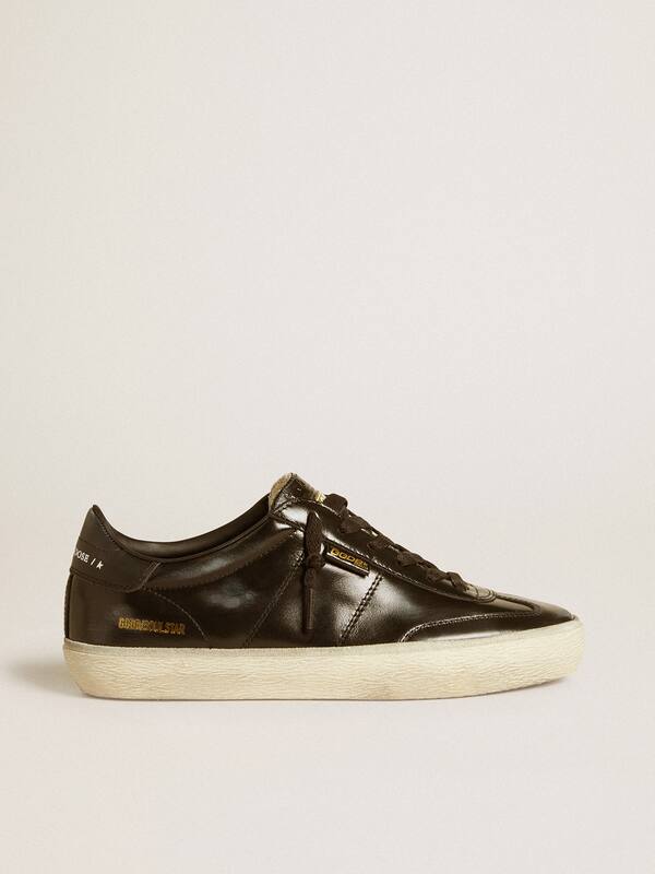 Golden Goose - Women's Soul Star in black patent leather with black leather heel tab in 