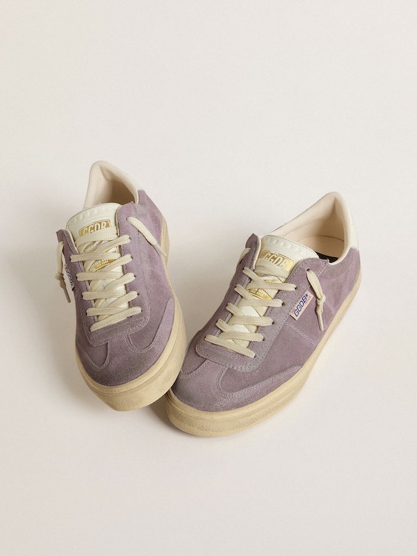 Golden Goose - Women's Soul Star in lilac suede with white leather heel tab in 