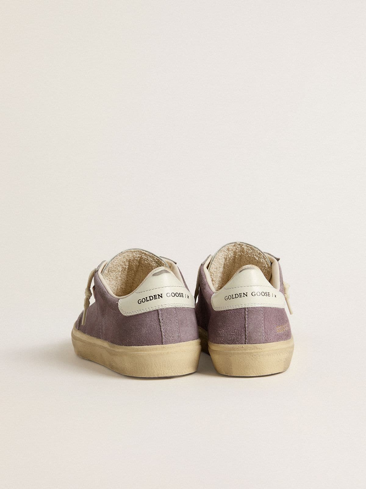 Golden Goose - Women's Soul Star in lilac suede with white leather heel tab in 