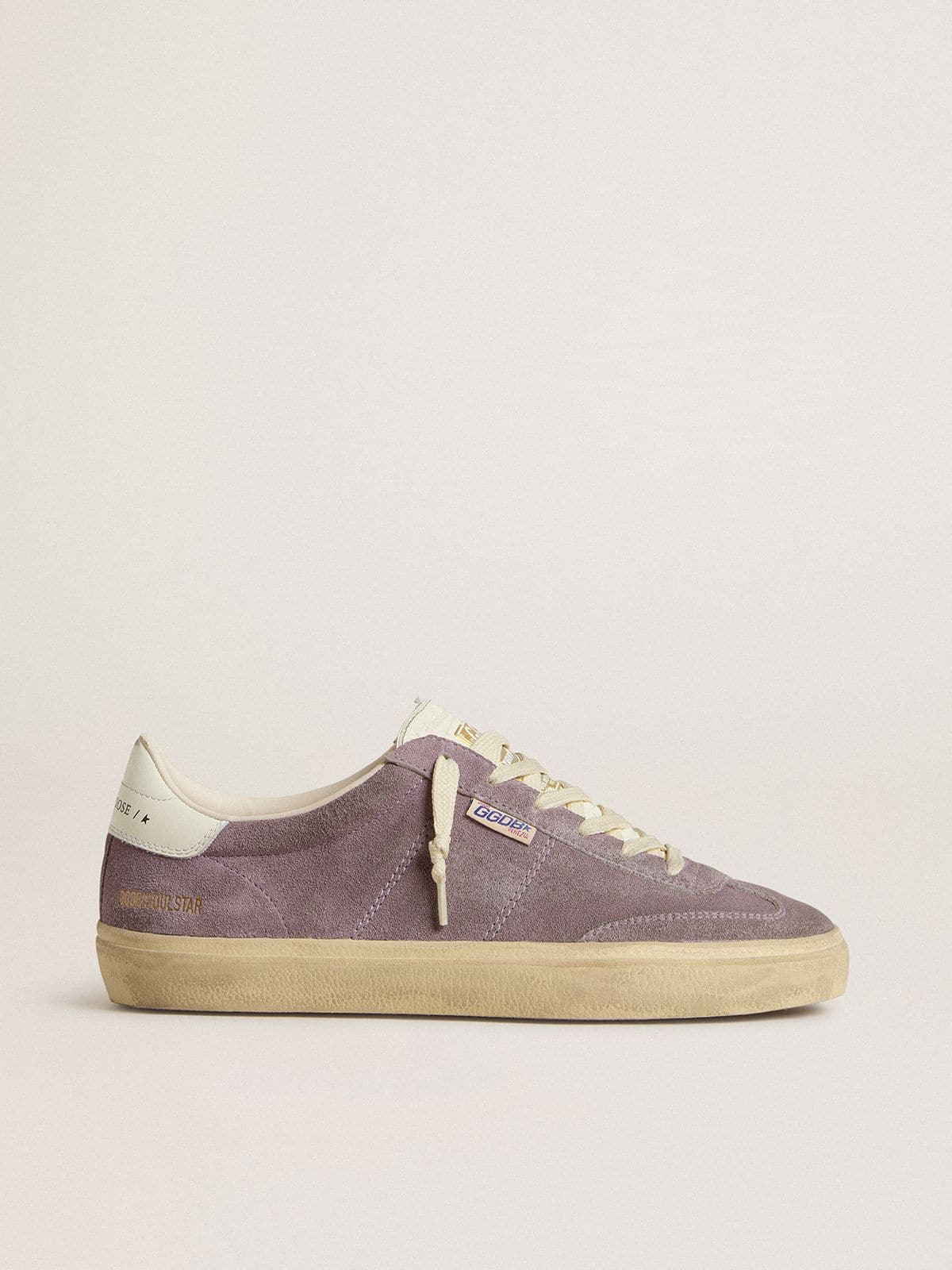Golden Goose - Women's Soul Star in lilac suede with white leather heel tab in 