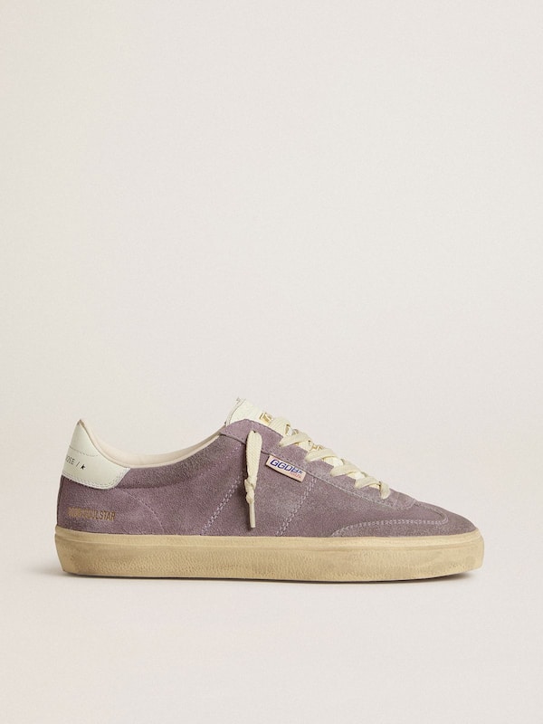 Golden Goose - Women's Soul Star in lilac suede with white leather heel tab in 