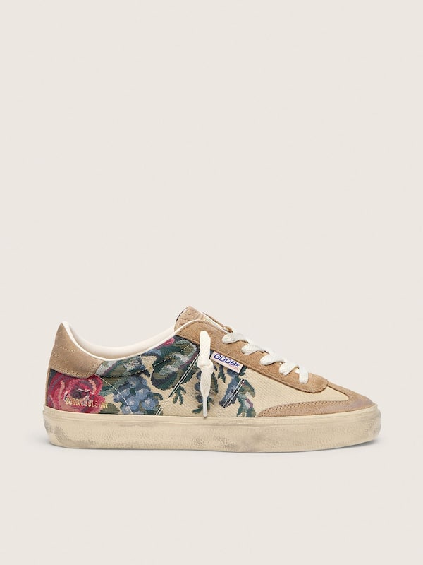 Golden Goose - Soul Star Donna in canvas e suede con stampa colorata in 