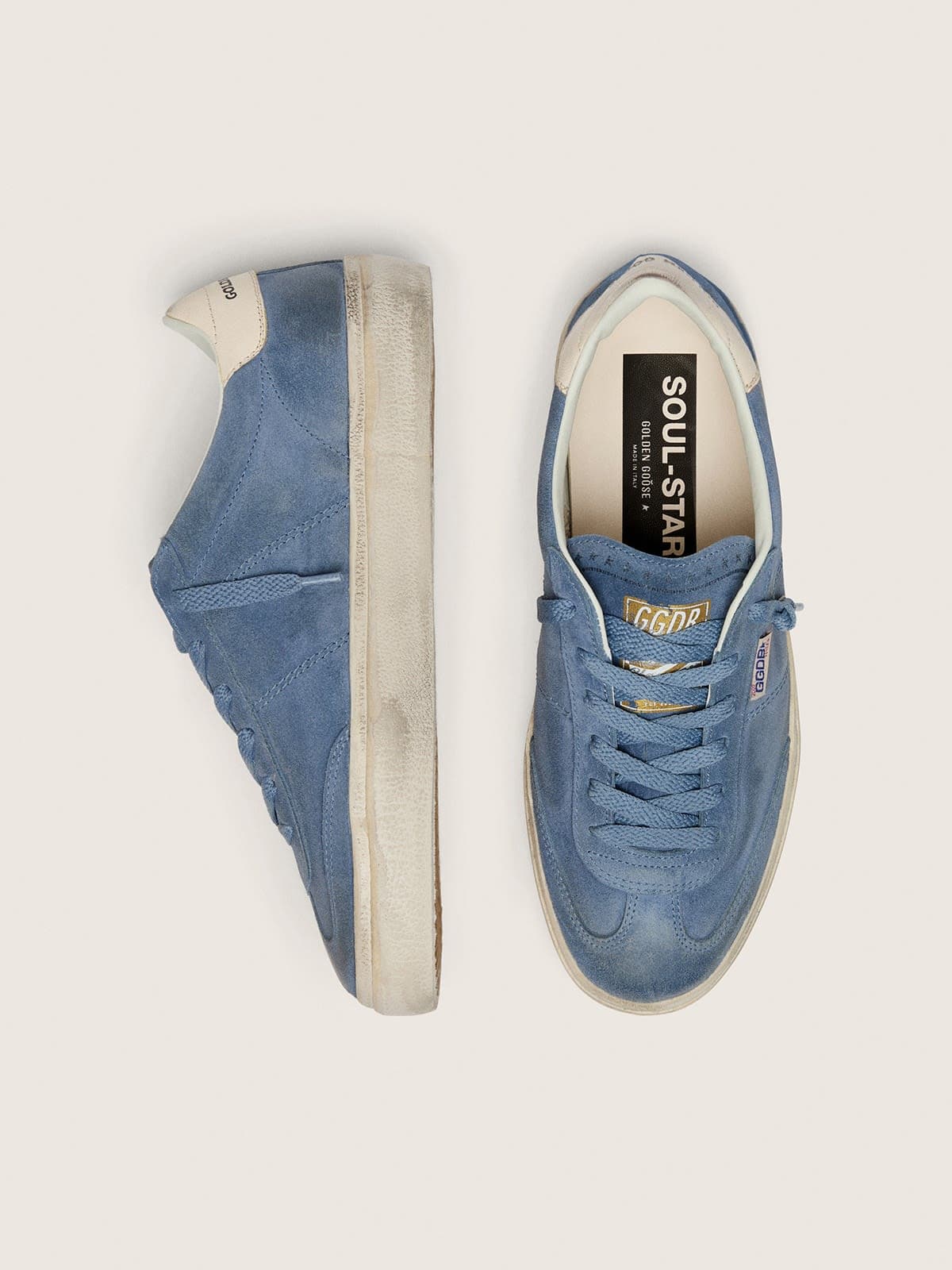 Golden Goose - Soul Star de mujer de ante azul in 