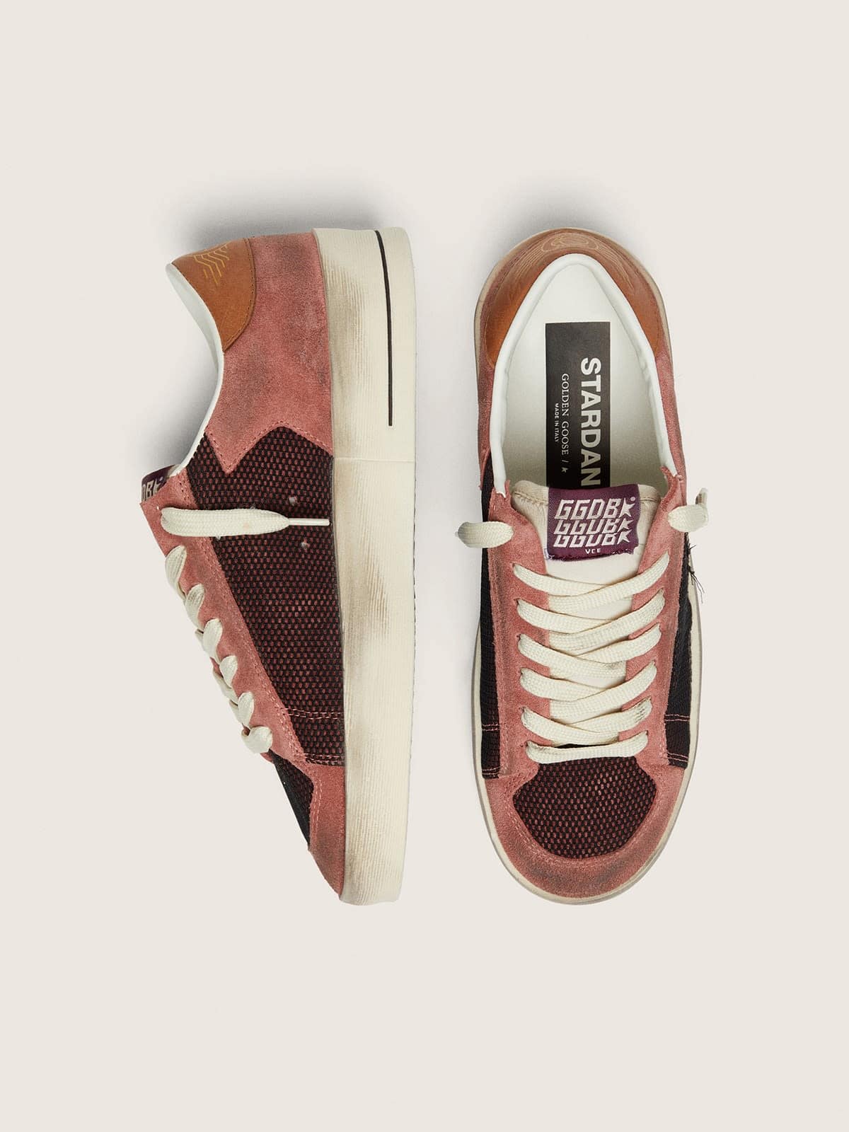 Women&rsquo;s Stardan in pink suede with beige star