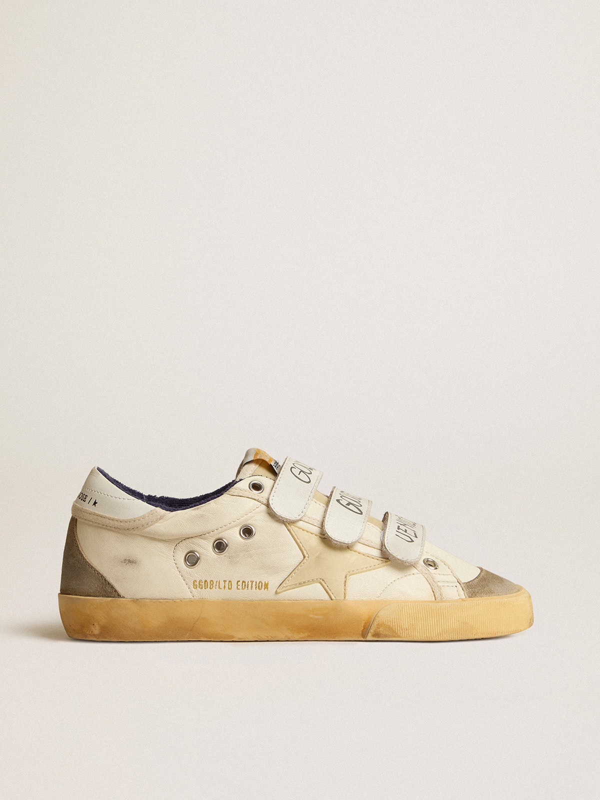 Golden Goose Old School Woman Lab Nappa With Star Rubber And Suede Inserts, Woman, Size: 41