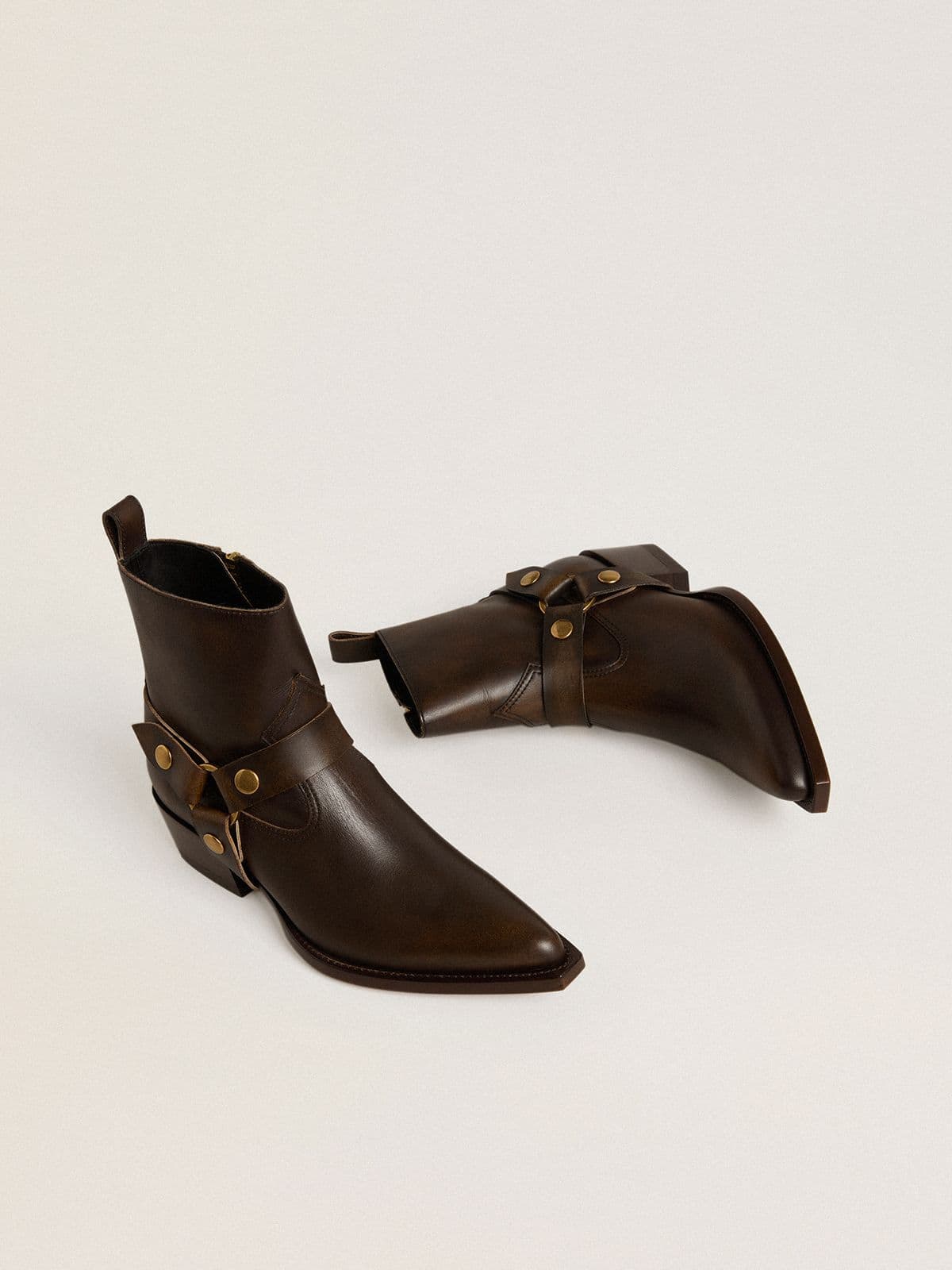 VIP【送料関税込】GOLDEN  DEBBIE LEATHER BOOTS Women's Debbie boots in black leather