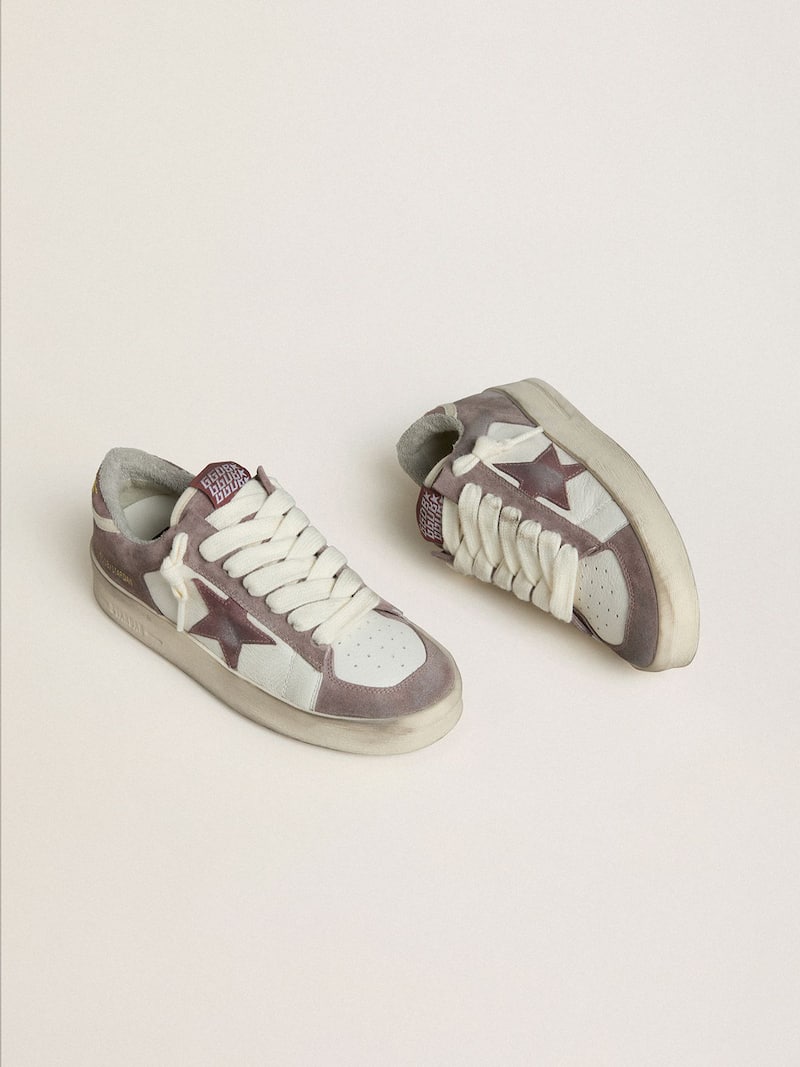 Golden Goose - Stardan Donna LTD in nappa e suede con stella in suede malva e talloncino in suede lavanda in 