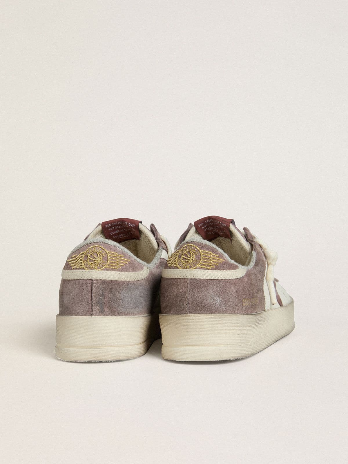 Golden Goose - Stardan Donna LTD in nappa e suede con stella in suede malva e talloncino in suede lavanda in 