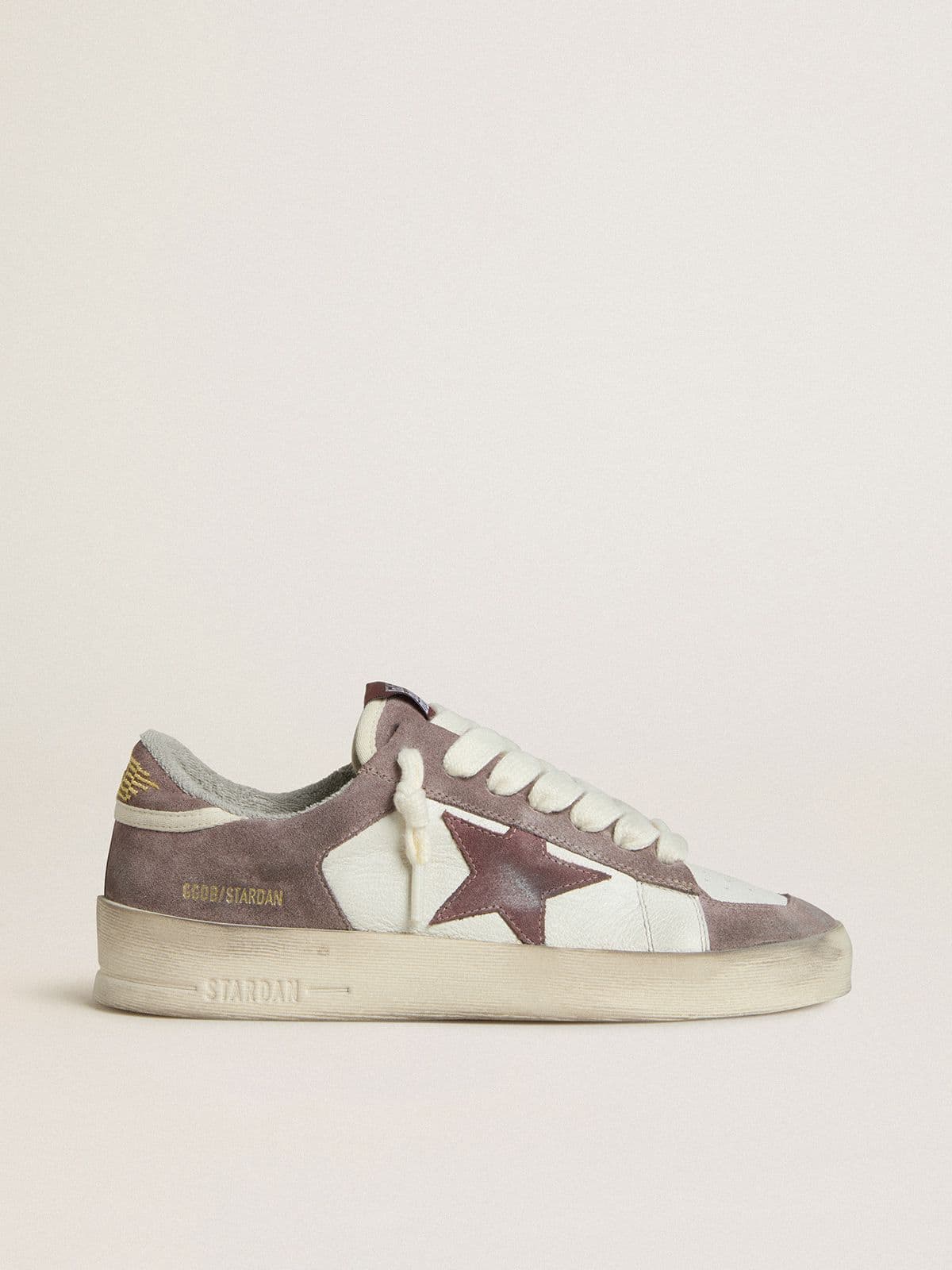 Golden Goose - Stardan Donna LTD in nappa e suede con stella in suede malva e talloncino in suede lavanda in 