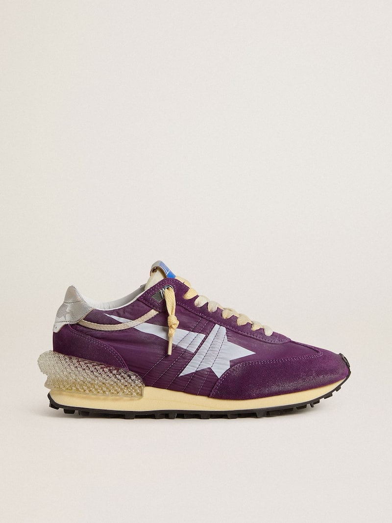 Marathon de mujer con pala de nailon violeta y estrella blanca