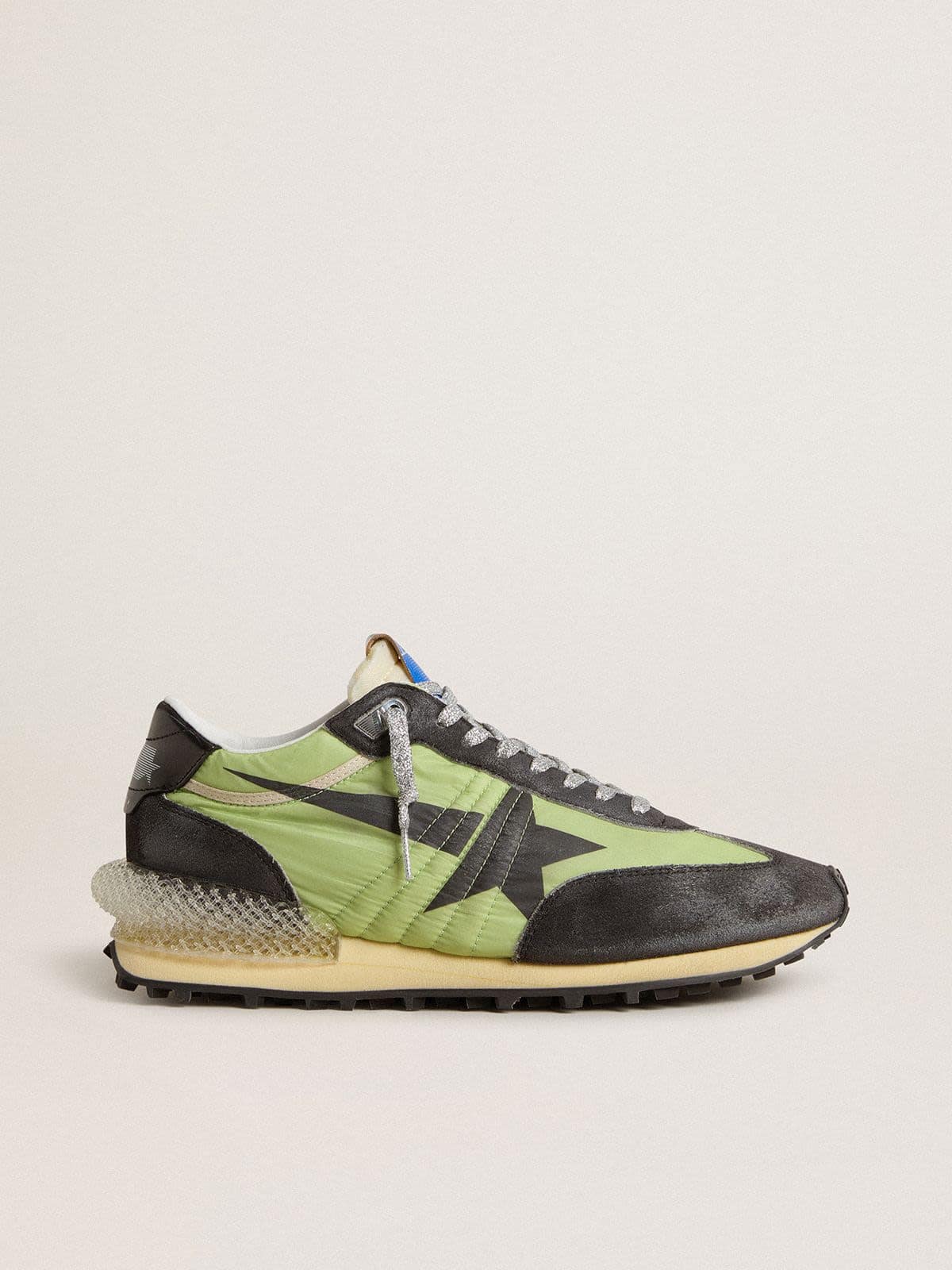Women's Marathon with green nylon upper and black star